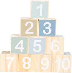 Atan blocs de chiffres en bois jouet éducatif coloré apprendre à compter
