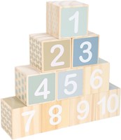 Atan blocs de chiffres en bois jouet éducatif coloré apprendre à compter-2