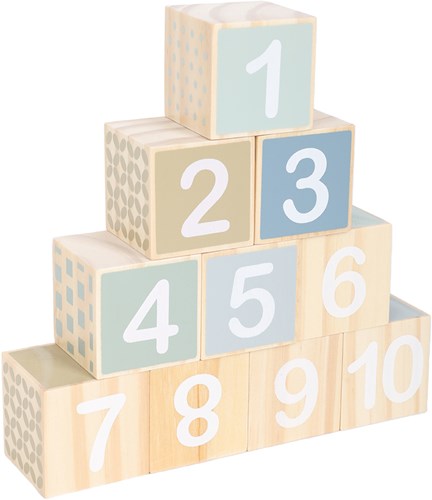 Atan blocs de chiffres en bois jouet éducatif coloré apprendre à compter-2