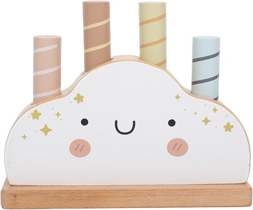 Atan jouet pop-up en bois coloré et éducatif