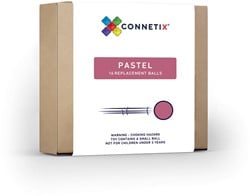 Connetix Magnetische Tegels Knikkerbaanballen Pastel 16 Stuks