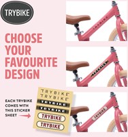 Trybike loopfiets Steel vintage roze - tweewieler