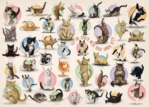 Eurographics puzzle Yoga Kittens - 500 pièces