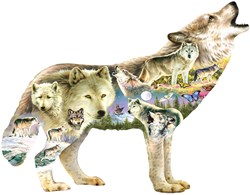 SunsOut puzzel XXL stukjes - Meadow Wolf - Greg Giordano - 750 stukjes