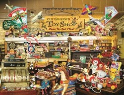 SunsOut puzzel XXL stukjes - Nostalgische speelgoedwinkel - 1000 stukjes