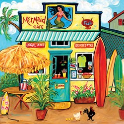 SunsOut puzzle pièces XXL - Mermaid Cafe - 500 pièces