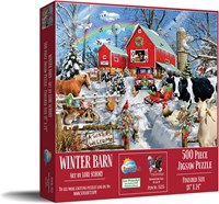 SunsOut puzzle pièces XXL - Winter Barn - puzzle 500 pièces-2
