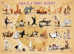 Eurographics puzzel Yoga is a Family Activity - 500 stukjes