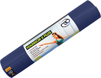 Fitness-Mad yogamat Warrior II Plus 6mm donkerblauw antislip comfort
