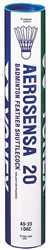 Yonex volants de badminton Aerosensa 20 - tube de 12 volants plume