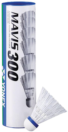 Yonex volants de badminton Mavis 300 blanc - tube de 6 pièces