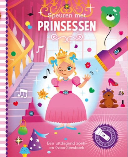 Lantaarn prinsessen zoekboek met kartonnen zaklamp - interactief boek
