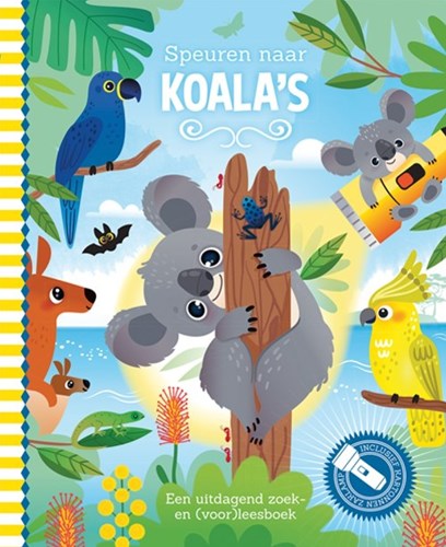 Lantaarn zaklampboek koala's zoeken - interactief kinderboek avontuur