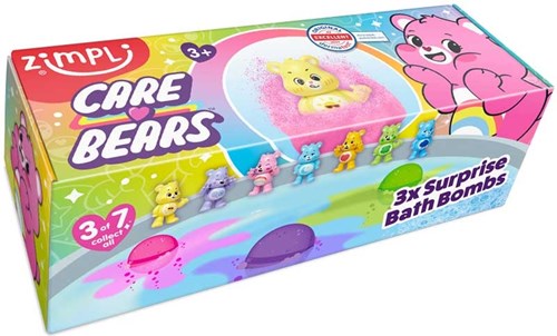Baff Bombz Care Bear set de bombes de bain surprise - 3 pièces - jouet de bain